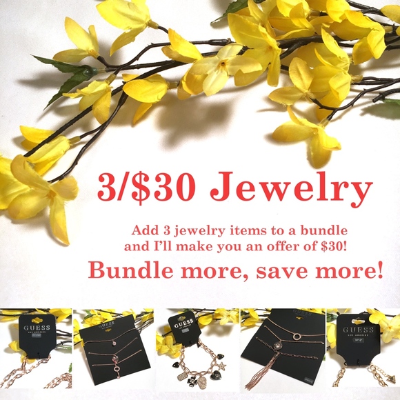 3/$30! GUESS Statement Necklace with Charms - Picture 3 of 8